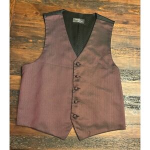 Marshall Stuart Red & Black Striped Vest